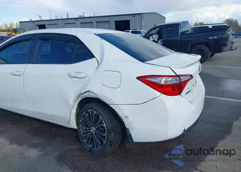 2014 Toyota Corolla S Plus z USA, uszkodzony, nr VIN 2T1BURHE0EC038052